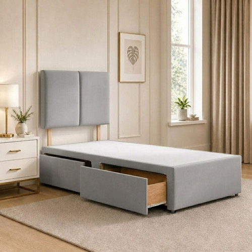 New 3ft single divan - new,