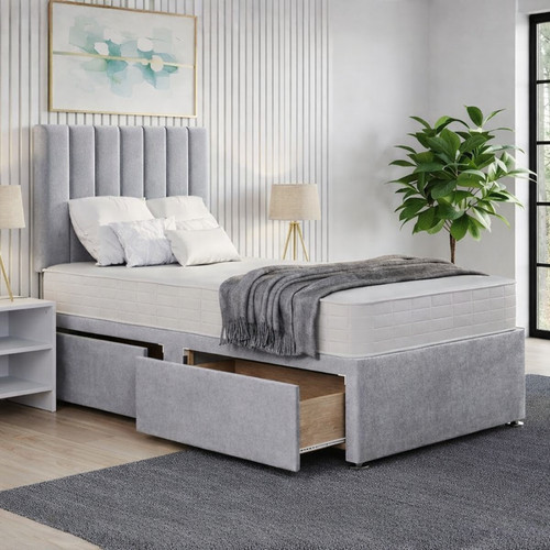New single divan bed - new, plush
