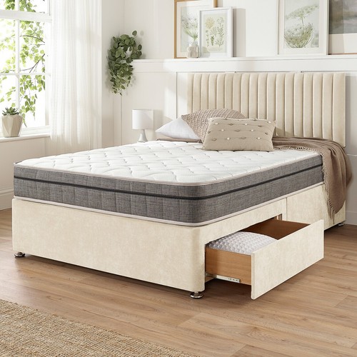 Plush divan bed - divan, with