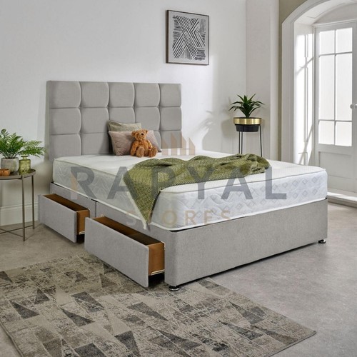 Plush divan bed - divan, with