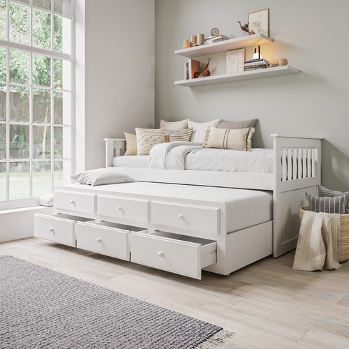 Single bed white - bed, with