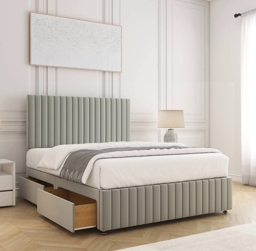 Plush divan bed set with - plush,