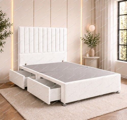 Plush divan bed set with - plush,