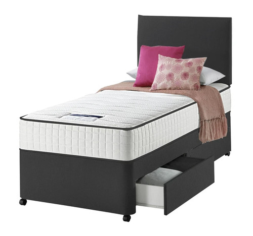 Single plush divan - single,