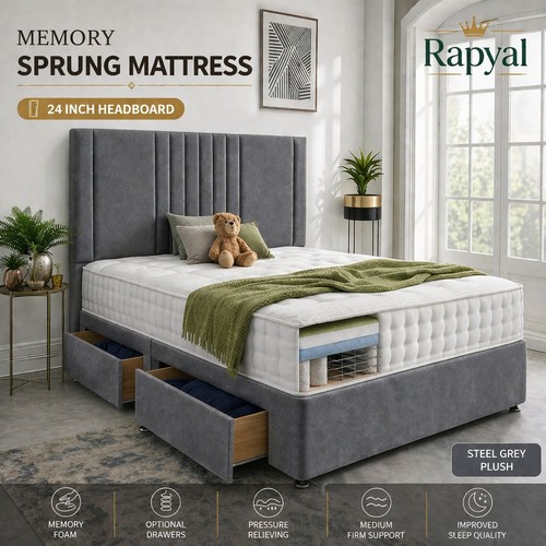 Luxury divan bed set with - luxury,