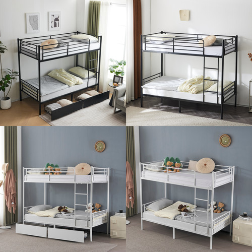 Metal single bunk beds - single,