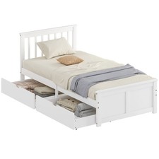 HOMCOM Storage Bed with 2
