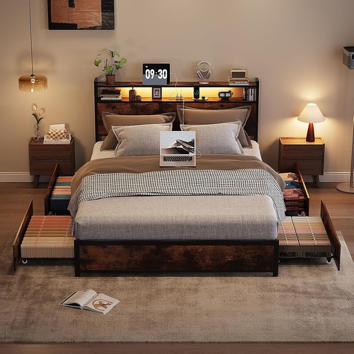 Single size bed frame - bed,